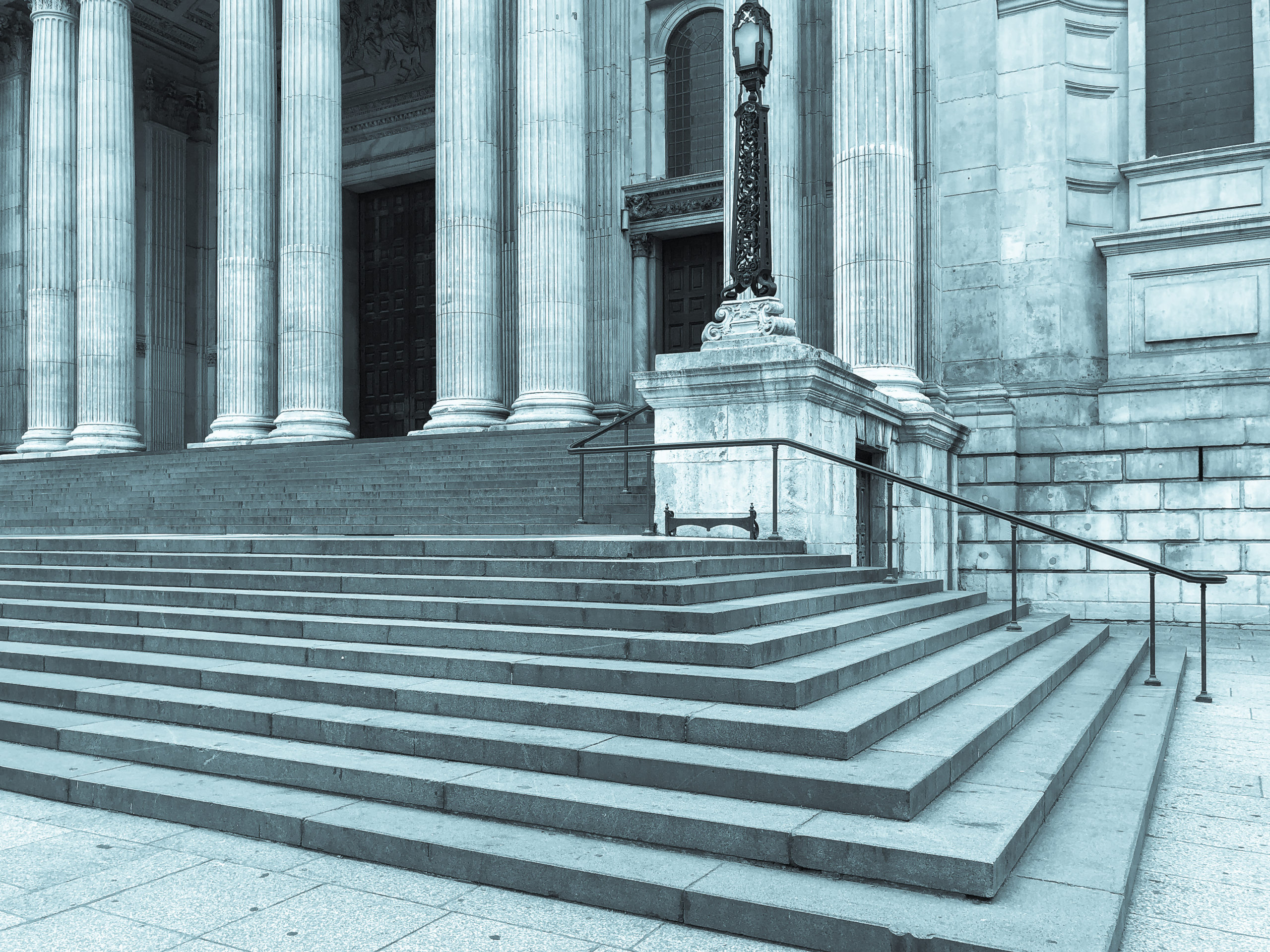 Koger Law — Stairs leading to courthouse